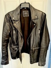 Zara Men's Leather Biker