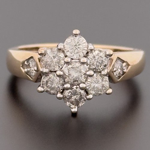 9ct yellow gold 1ct - gold, diamond