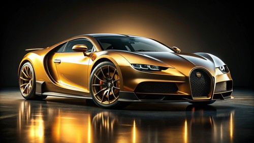 Gold bugatti chiron - gold,