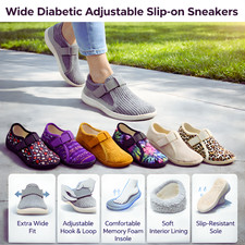 Women Wide Slippers Diabetic
