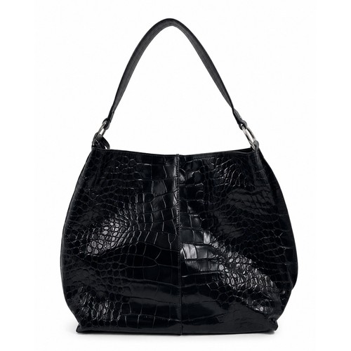 Furla large black croc - furla,