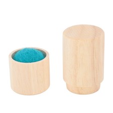 Pin Cushion Wooden Sewing Needle Holder Large Capacity Multifunction Portable