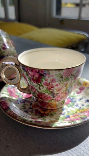 Royal winton floral chintz cup - royal,