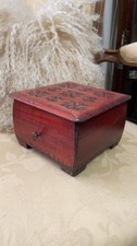 Rare antique wooden box solid
