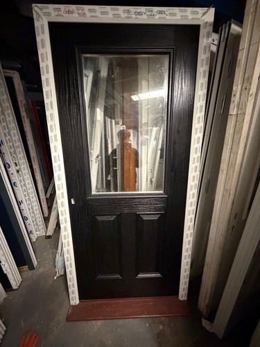 New composite door - door, black