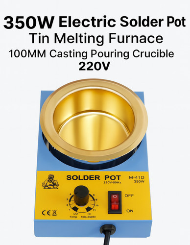 350w electric solder pot 100mm - 350w,