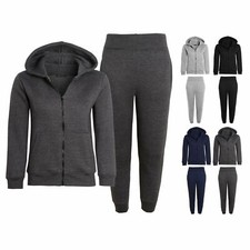 Kids Plain Tracksuit Hoodie