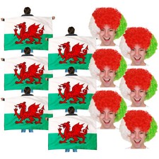 WALES FANCY DRESS FLAG CAPES +