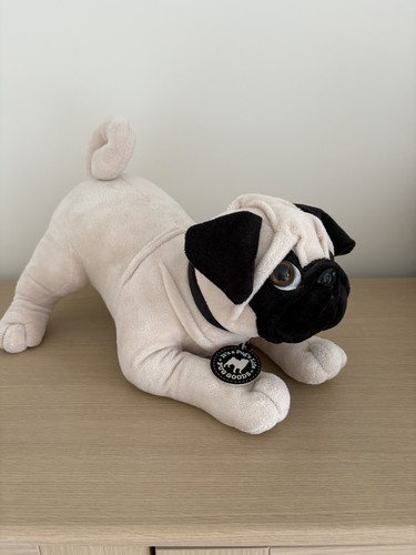 Large pug dog plush - /, toy