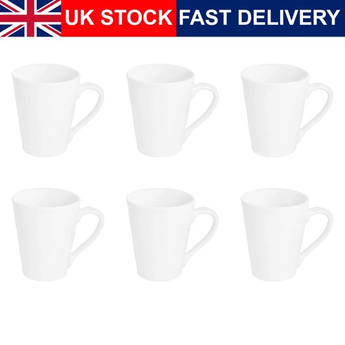 White porcelain mugs - white,