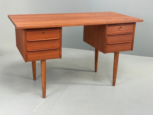Vintage danish teak desk - danish,