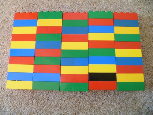 Duplo 2x4 stud bricks - 50,