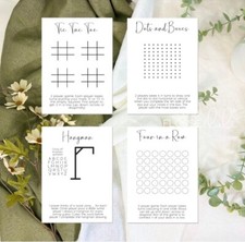WEDDING GAMES TABLE CARDS