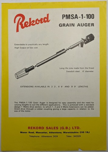 Vintage rekord pmsa 100 - vintage,