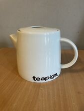 Rare TEAPIGS Infuser White Teapot