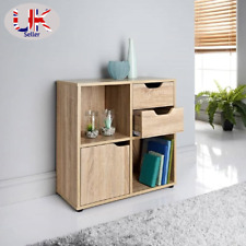 Cube Wooden Bookcase Shelving Storage Display Shelves Stand Furniture Unit Oak