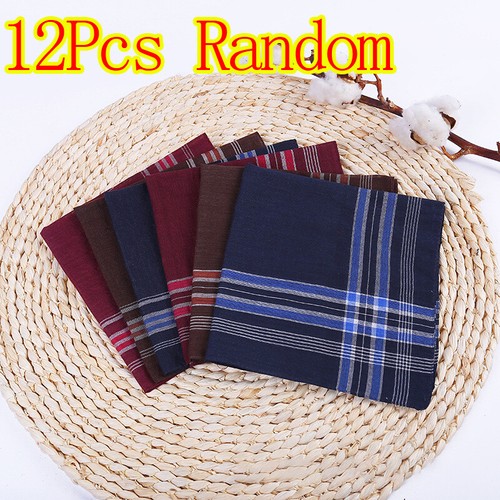 12pcs mens handkerchiefs gents - 12pcs,