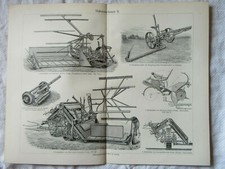 c1895 Antique MOWER Grass