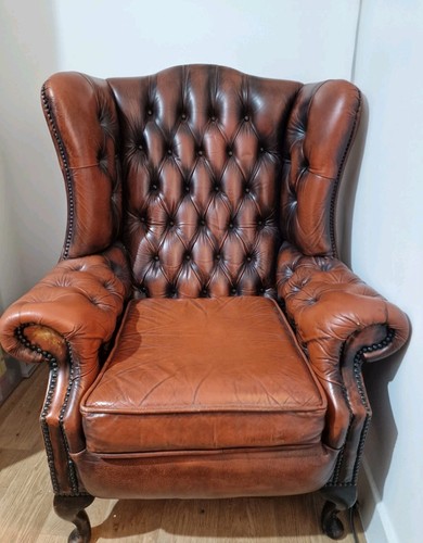 Vintage brown leather - brown,