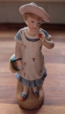 Antique Ceramic Figurine. Girl