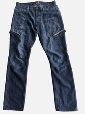 Airwalk Jeans Mens W30R (L32) Blue Cargo Trousers Pants Skater Y2K Retro