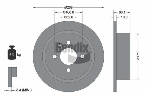 Pcs bendix braking bds1795 - pcs,