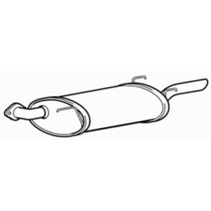 Quality rear exhaust silencer - quality,