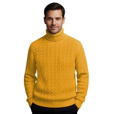Mens Polo Roll Neck Long