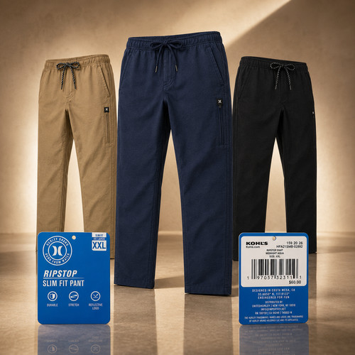 Hurley ripstop pants mens xxl - hurley,