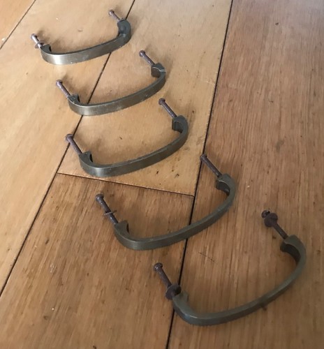 Vintage brass cabinet - 5x,