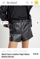River Island Black Faux
