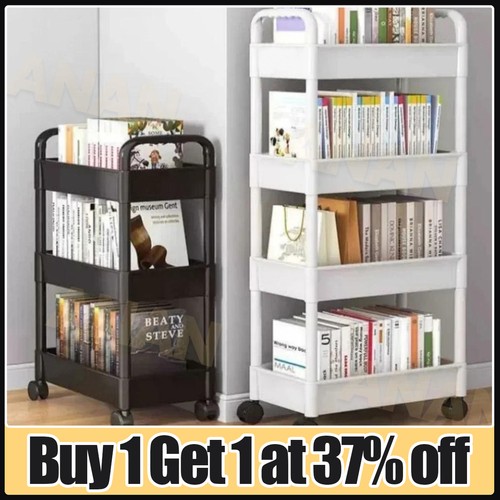 Tier storage trolley cart - 3/4,