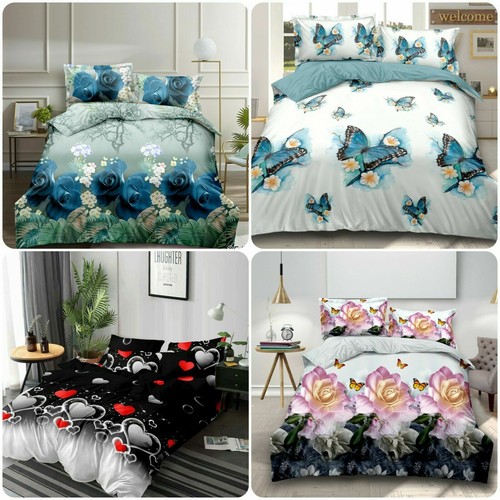 Printed duvet cover - cover, fitted