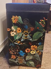 Hand painted bees,flowers
