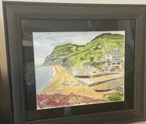 Watercolour sketch seatown - sketch, of