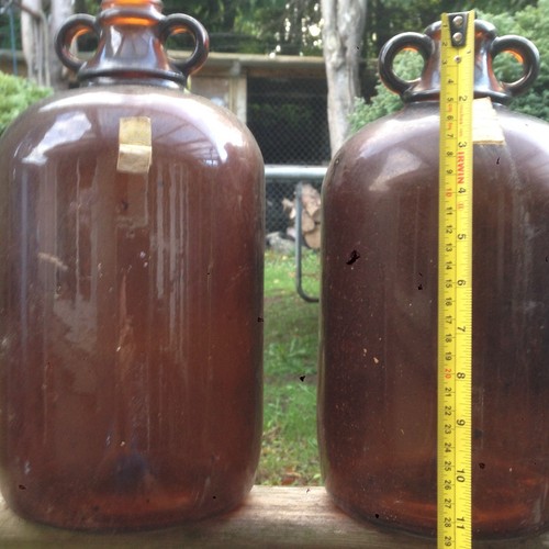 Large vintage brown glass - 2,