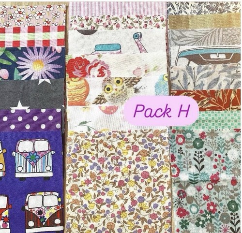 Patchwork fabric squares - fabric,