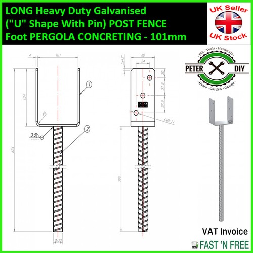 Long heavy duty galvanised - heavy,