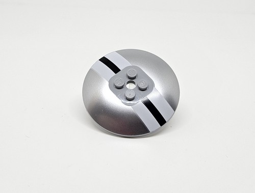Lego dish 6x6 metallic - metallic, silver
