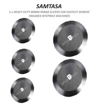 5 x HEAVY DUTY 80MM KEBAB SLICERS FOR EASYCUT DONEXE ENIGMEX RITEPRICE MACHINES