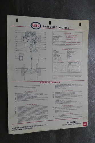 Humber super snipe service - super,
