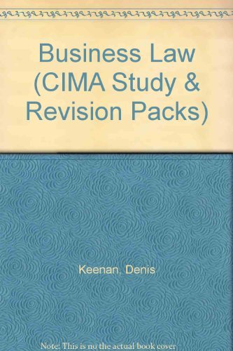 Business law cima study - business, &