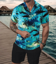 Blue Men Sailboat Hawaiian