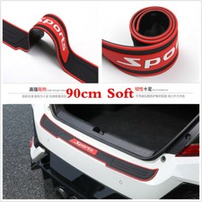 Sports Accessory Car Rear Bumper Trunk Protector Rubber Strip Cover Guard Trim 