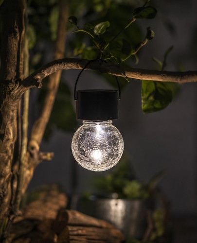 Black clear crackle glass - clear,
