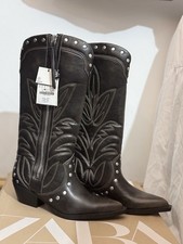 Zara Cowboy Studded Boots For