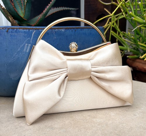 Evening bag clutch - clutch, champagne