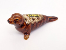 Vintage Ceramic Seal Figurine by Fosters - Cornish Lava Glaze Art Pottery