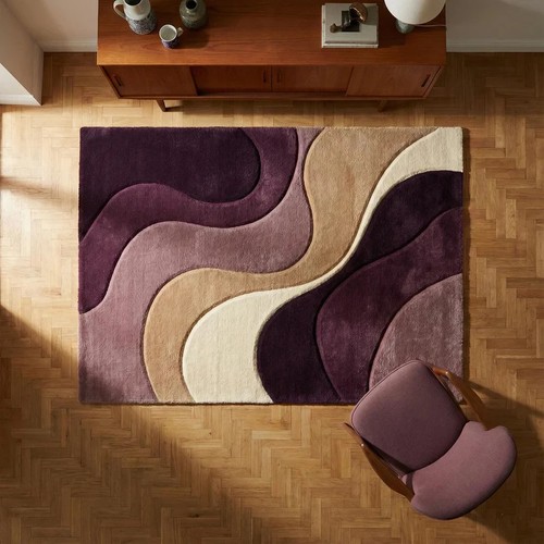 Modern abstract rug - rug, plush