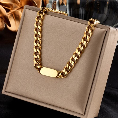 Statement set gold chunky - set,